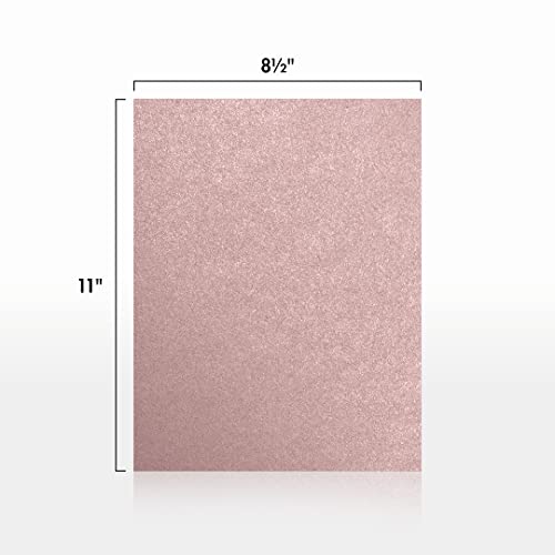 LUXPaper 8.5" x 11" Cardstock | Letter Size | Misty Rose Metallic - Sirio Pearl | 111lb. Cover | 1,000 Qty