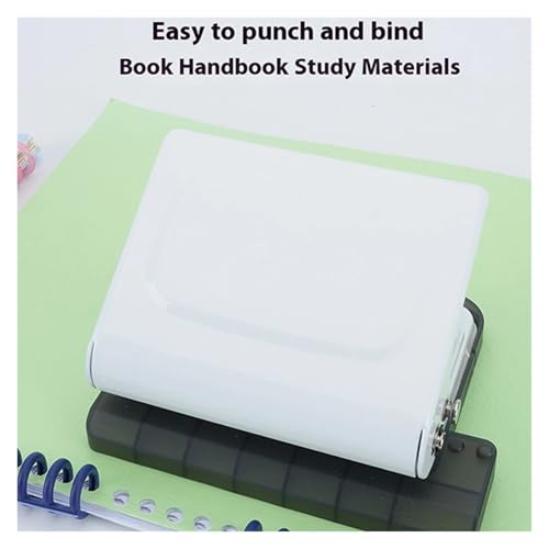 Binding Machine, 10 Hole Punch Paper Punching Book Binding Card Portable Production Manual Handheld for A4 B5/26 Holes Spiral Machine,Spiral Binding Machine(White)