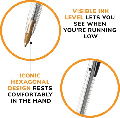 BIC Cristal Xtra Smooth Ballpoint Pen, 1mm Medium Point, 120 Count