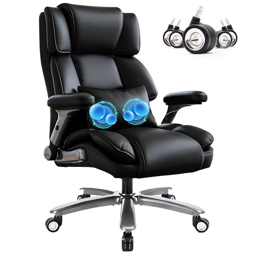 400lbs Big and Tall Executive Chair, Heavy Duty High Back Home Desk Chair