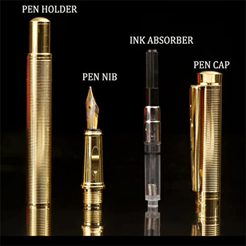YNBJIL Stainless Steel Fountain Pen Nib Office Business Writing Art Calligraphy Pens Stationery School Supplies(E)