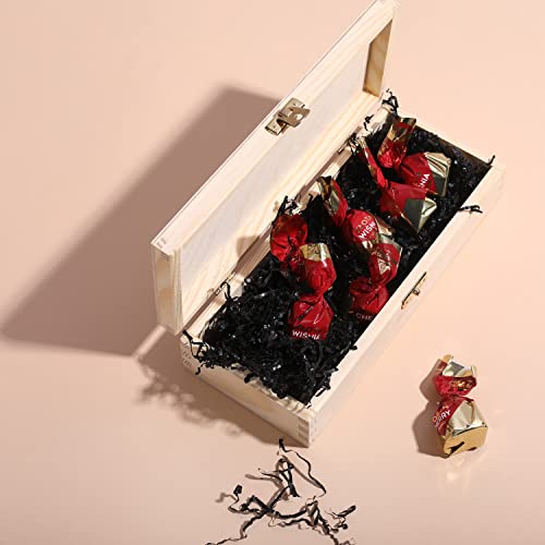Creative Deco 0.44 lbs Black Kraft Shredded Tissue Paper