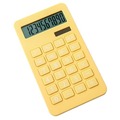 QERTYHJK Solar Calculator 10 Multi-Function Student Accounting Finance Office Colorful Computer Home Supplies