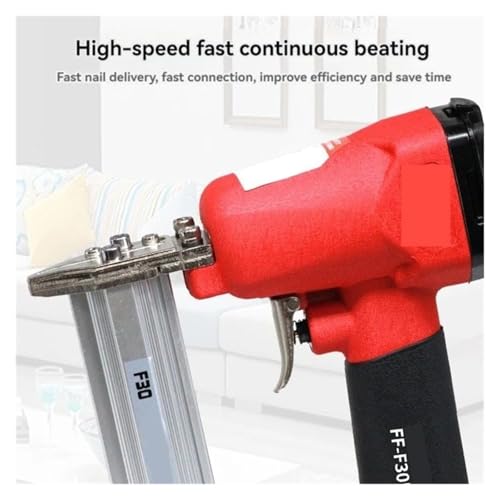 Oil-Free Pneumatic Staple Gun F-F30B Electric Nail Gun Furniture Staple Gun Heavy-Duty Finish Nailer Stapler Use for Wood and Upholstery