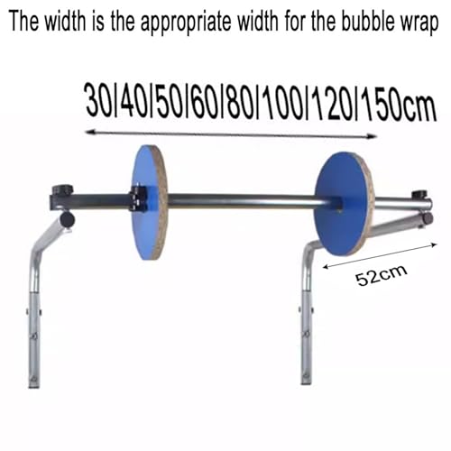 Wall-Mounted Bubble Wrap Roll Dispenser with Manual Winding Stand for Industrial Packaging Protection designed one-person use, it easy operation multiple size options tool-free assembly (40cm/15.7in)