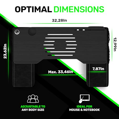 Couchmaster CYBOSS, Extra Wide Laptop Stand for Couch and Bed, Ergonomic Design with Cushions, Lap Desk for Notebooks up to 18 Inches, You are The Big Boss! The CYBOSS!