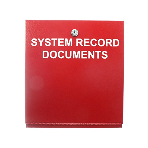 Space Age Electronics SSU00689 SRD System Record Documents, Locking, Red