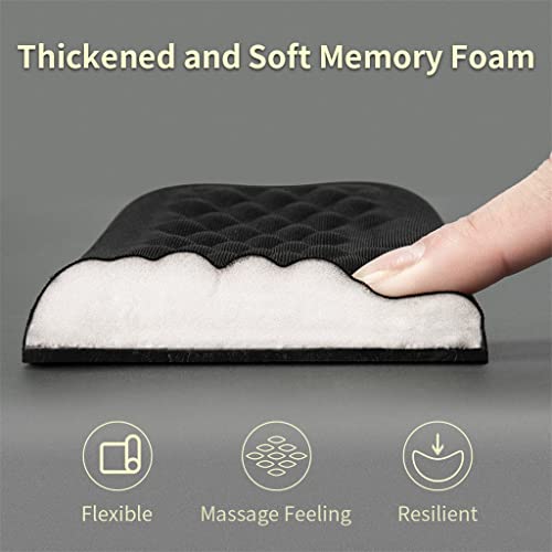 TBNLASS and Keyboard Wrist Rest Pad Padded Memory Foam Hand Support for Computer, Laptop, Office