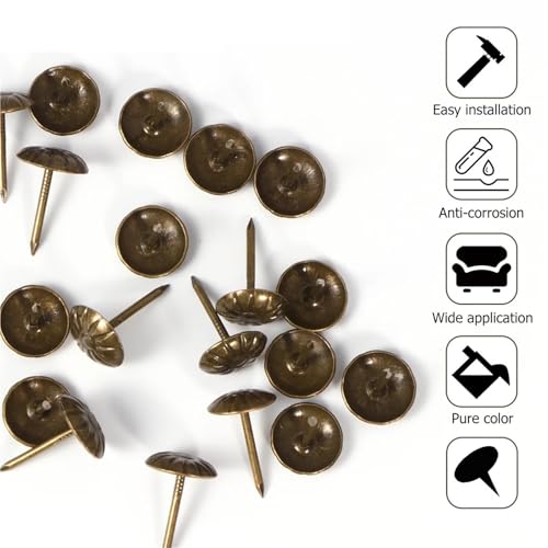 Furniture Tacks 1000Pcs Decorative Push Pins Sofa Thumb Nails Couch Office Thumbtacks