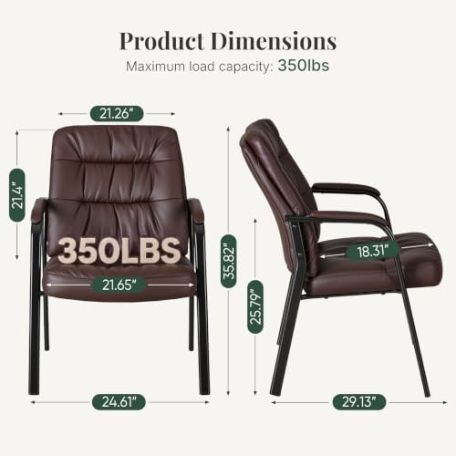 HAPPYMONT Waiting Room Chair Set of 2, Reception Guest Chair