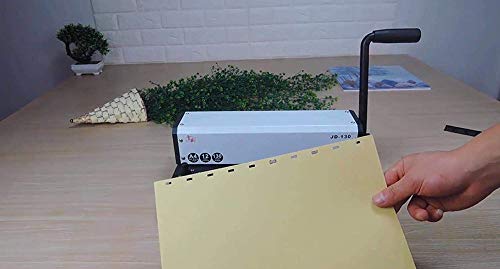 CGOLDENWALL Hole Punch 10 Holes Paper Puncher 3X8mm Holes for Contract/Tender/Document/PP Film Punching Desk Office Paper Punching Machine