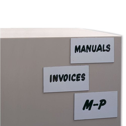 LABEL-MAGNETIC-3WX50FT-WHT50' H x 3" W White Roll of 50 Feet
