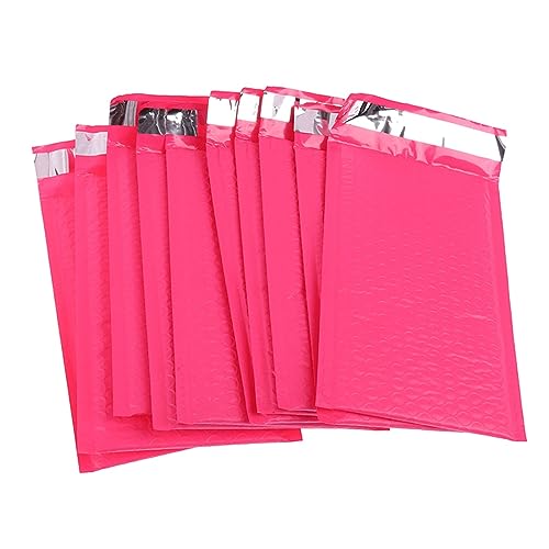 Sxzqjybb Padded envelopes,Bubble envelopes, Mixed Parcel Bags Rose Red Foam Shipping Envelopes with Padded 10 pcs