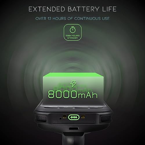 Chainway C72 Ultra Rugged Android Barcode Scanner, Pistol Grip, Android 11, Google Play, 2D/1D/QR Barcode Reader, 5.2” Vivid Screen, WiFi, GPS, 8000mAh All Day Battery (Build Your Own)
