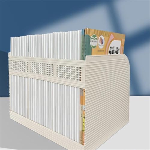 Desk File Organizer, File Magazine Folder Holder 3 Compartment Documents Organizer Files Cabinet Shelf