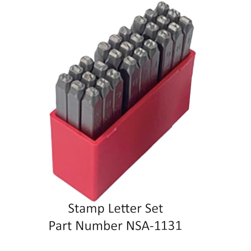 27 Piece Steel Letter Stamp Set A - Z and & Symbels (Sumake NSA-1131).