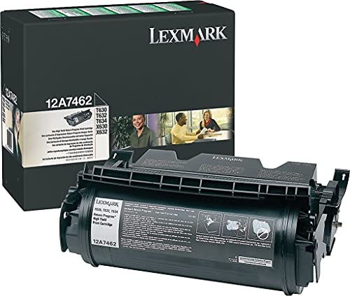 Lexmark 12A7462 12A7462 High-Yield Toner, 21000 Page-Yield, Black