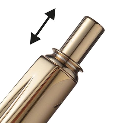 Pentel BL407 Energel Sterling, Gold Metal Barrel, Gel ink Rollerball, 0.7mm Tip, Black ink (Pack of 12)