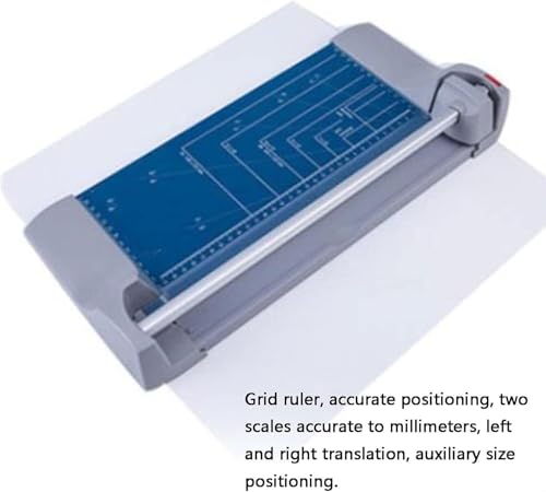 Professional Paper Cutter/Trimmer Precision Rotary Trimmer with Angled Lines for Craft Paper, Labels, Photo and Card Stock (A4)