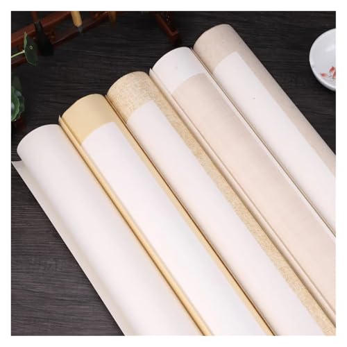 MIUYTRN Chinese Rice Paper Card Papel Arroz Calligraphy Painting Cards Thicken Raw Xuan Paper Lens Card Mounting Painting Paper Cards cuicui(A)