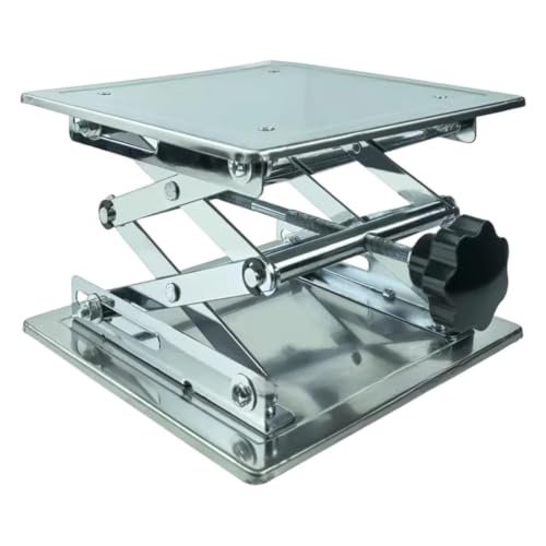 VgtHK Lab Jack Stand 1Pc Stainless Steel Lab Lift Table,200X200X280Mm