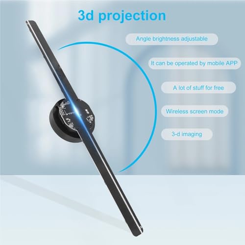 3D Holograma Projector Logo Display 42CM LED Fan WiFi Holographic APP Advertising Machine Imaging Hologram Player