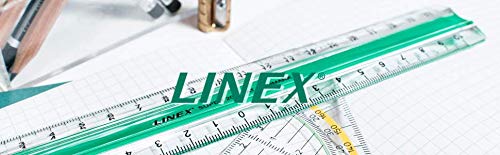 Linex 100413070 1930 Super M Series Ruler 30 CM Aluminium Scales in MM, with Slip Protection, Zeichenkante Cutting Edge and Aluminium