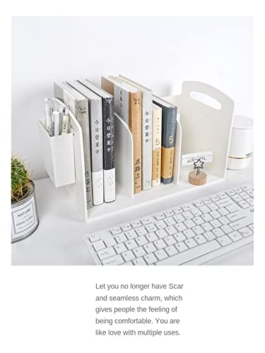 CAMBOS Bookshelf bookshelf Desktop Book Storagerack Book Stand Bookshelf File Rack With Pen Holder Office Desk Storage And Sorting Rack Data Box bookcase, 1