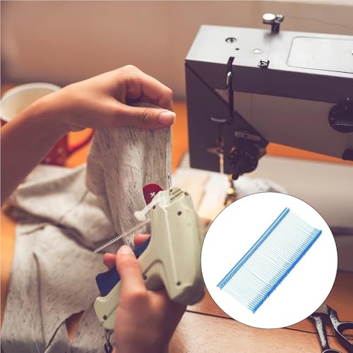 DWLANMLHYA Tagging Gun for Clothing, 3000pcs Standard Plastic Barbs for Garment Labels Office Filing and Craft Projects(Light Green 25mm)