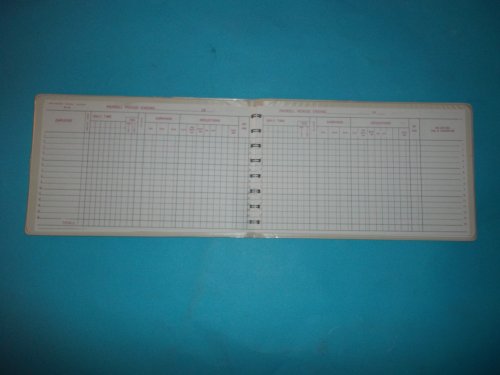 RRPS R-15 Redi-Record Payroll Systems Payroll Book and Tax Analysis Red