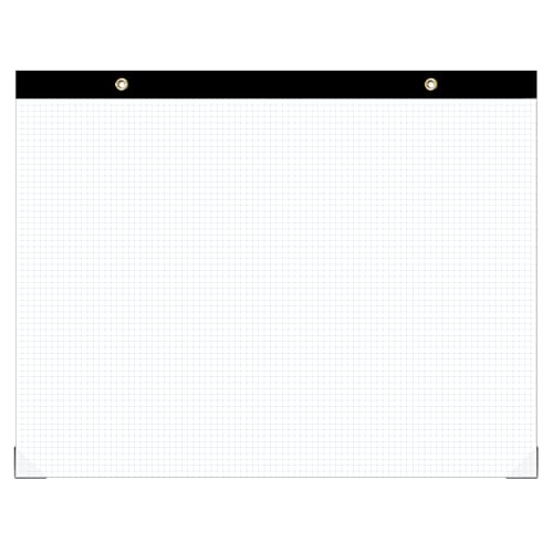 Large Engineering Graph Paper Pad - 50 Sheets/100 Pages, 22" x 17" Quadrille Grid Paper for Drafting, Engineering, Blueprint Drawing, Architect Designers, 4"x4" Blue Grid Paper, Giant Drafting Pad
