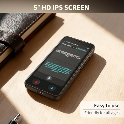 Language Translator Device No WiFi Needed, Instant Pocket AI Translator, traductor de Ingles español, Support 150 Languages Real-TimeVoice Translation, Traductor for Business Travel Study