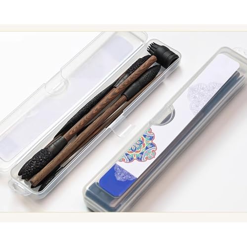 Vdniduir Clay Sculpting Tool Set,9 Pcs Oval Pattern Rollers Kit,with Wooden Handles, Professional Detailing and Sculpting Tools,for Pottery Ceramics Art