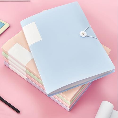 Display Book Binder with Plastic Sleeves Presentation Book Art Portfolio Folder Sheet Protectors/Blue/40Pages(Purple,20Pages)