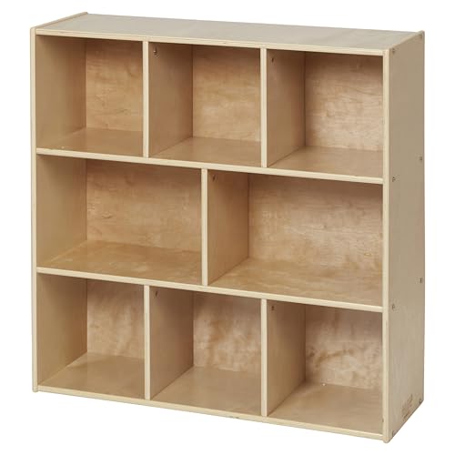 Back2School Express Sleekline 8-Compartment Cabinet, Achiever, Natural
