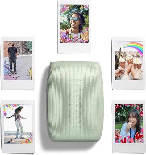 Fujifilm Instax Mini Link 3 Smartphone Printer with Instax Mini Films and Free Bonus Microfiber Cleaning Cloth... (Sage Green, 3 x Twin Pack (60 Sheets))