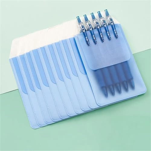 HongJP Pocket Protector 30 Pcs Nurse Pen Pocket, Leak-Proof PVC Protective Case(White)