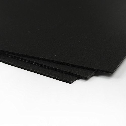 Floortex Craftex Bubbalux 3 Pack of Midnight Black Craft Board 8.5" x 11"