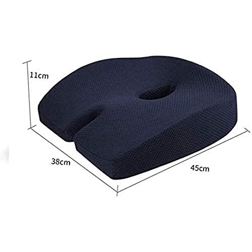 Feilx Comfort Seat Cushion - Memory Foam Firm Coccyx Pad - Tailbone, Sciatica, Lower Back Pain Relief - Contoured Posture Corrector for Car,Home,Office (Color : A)