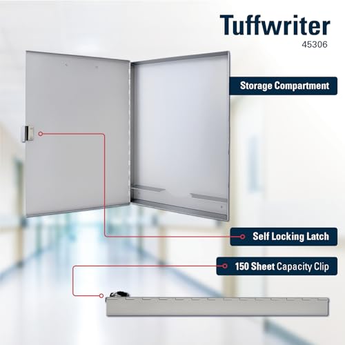 Saunders Redi-Rite Metal Storage Clipboard, Silver, Letter, Nursing