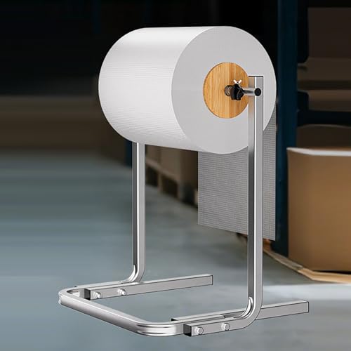 Xoiasth 30-80cm Bubble Wrap Dispenser Stand, Manual Standing Wrapping Roll Stand, Baffle Positioning and Adjustable Bubble Wrap Tension, for Commercial Warehouses and Commerce Packing (40cm)