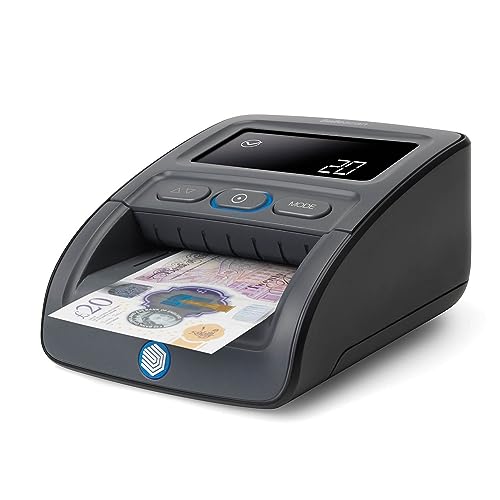 Safescan 155-S Automatic Banknote Checker for Quick Checking of Banknotes - Counterfeit Money Checker with 7-Way Authentication Check - 100% Accurate Banknote Checker