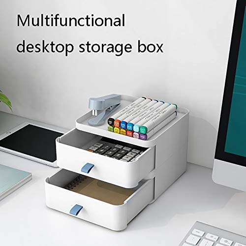 EliteBloom ABS Plastic Storage Drawers, Desk Storage Unit Organizer File Cabinet A4 Box for Office, 5-Layers Cosmetic Storage Box.,