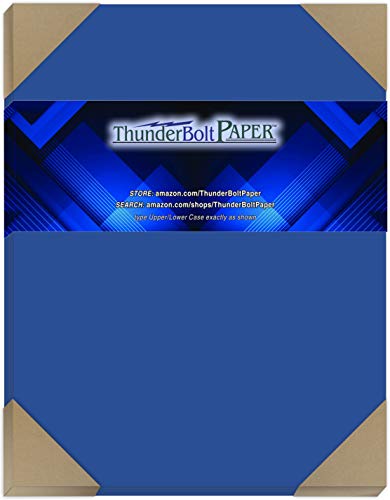 125 Royal Blue 65# Cardstock Paper 9 X 12 Inches Frame and Sketch Pad Size - 65# Cover Light Weight Card Stock - Bright Printable Smooth Paper Surface