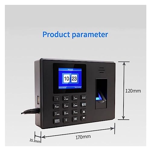 Time Clock Fingerprint Time Attendance Machine Password Punch Card Device Commute Sign in Automatic Report Generation U Disk Download