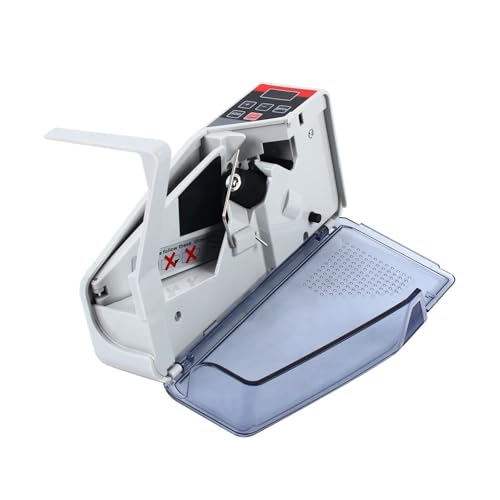 Qiokoith Portable Money Counter Machine,Mini Bill Cash Banknote - LED Display & Batch Function