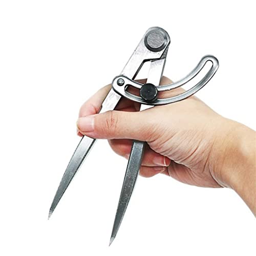 KLJUHGTR Spacing Compass Adjustable Leather Craft Rotating Tool Scriber DIY Edge Creaser Stitch Wing Divider Cross Line Compasses