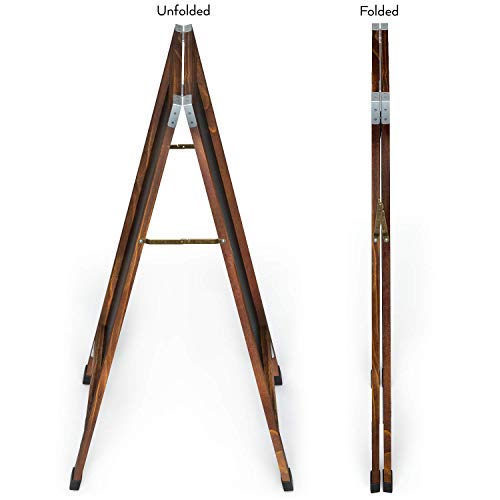 Arteza 40x20 Inch A-Frame Chalkboard Easel Set, Outdoor Chalkboard Sign with Chalk Sticks, Chalk Markers, Erasers, and Stencils, Standing Sign, Office Supplies for Businesses, Announcements & Events