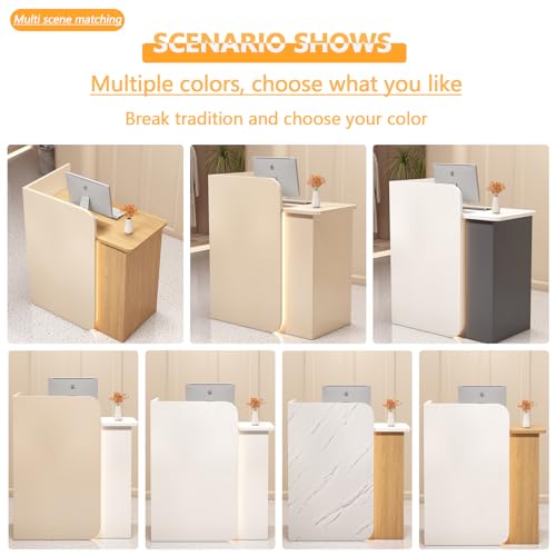 Reception Desk,little Front Desk Reception Counter,reception Room Tables With Drawer Storage,small Reception Desk Counter Table,white Reception Desk,reception Counter For Salon Clothing Shop Hotel