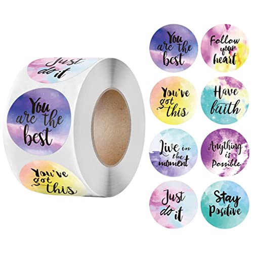 QERTYHJK Watercolor Reward/Incentive Stickers Motivational Sticker School Stationery Supplies